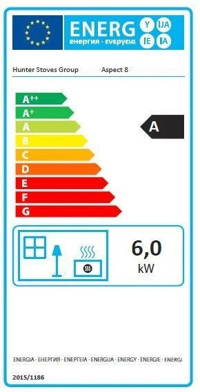 Parkray Aspect 8 DEFRA Wood Burning Ecodesign Stove energy rating