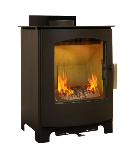 Mendip Churchill 8 Wood Burning / Multifuel Ecodesign Stove side view