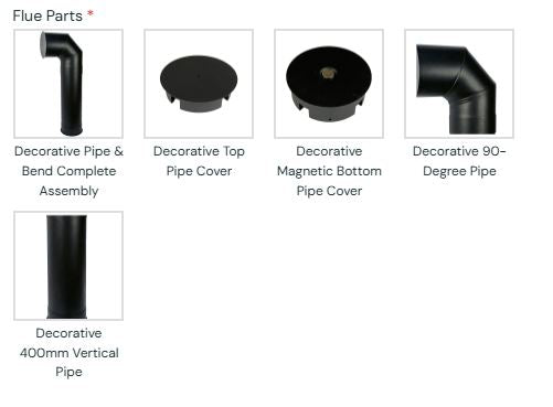 Load image into Gallery viewer, Flue parts for Celsi VR Stoves