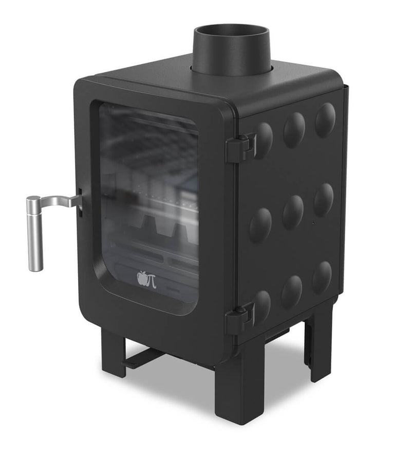 Load image into Gallery viewer, Ekol Apple Pie Core Wood Burning Ecodesign Stove in black