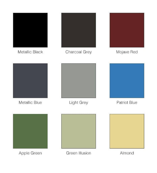 Ekol Pumpkin Stack Multifuel Wood Burning Ecodesign Stove colour chart