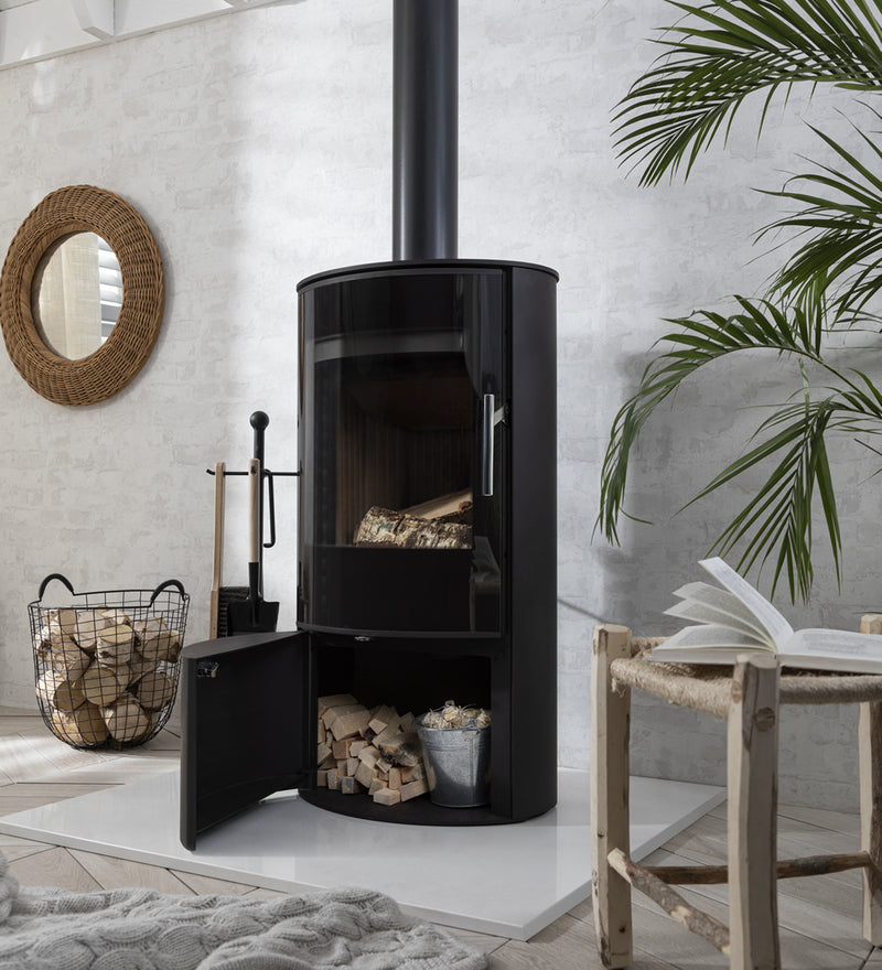 Load image into Gallery viewer, Arada Lagom 4 Wood Burning Stove door open