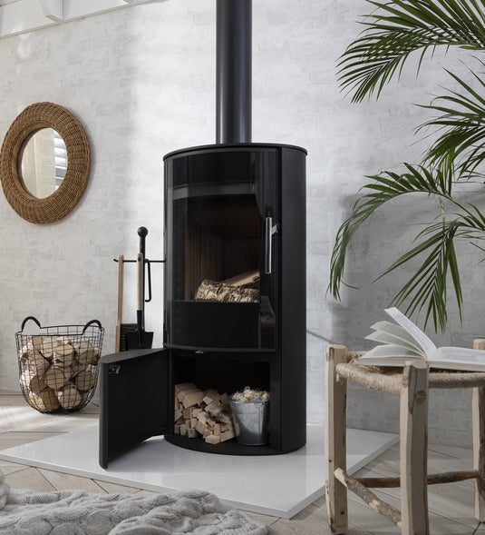 Arada Lagom 4 Wood Burning Stove door open