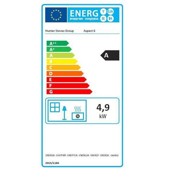 Load image into Gallery viewer, Parkray Aspect 6 Wood Burning Ecodesign Stove energy rating