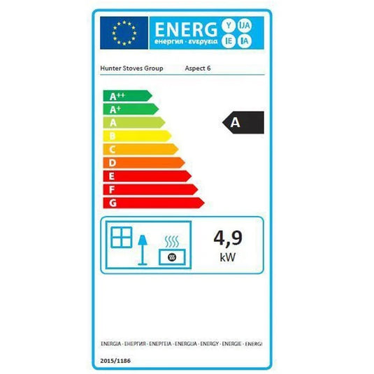 Parkray Aspect 6 Wood Burning Ecodesign Stove energy rating