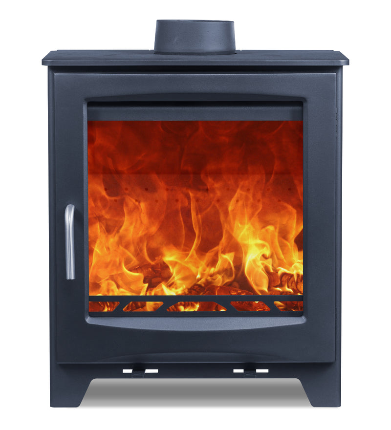 Load image into Gallery viewer, Woodford Didsbury 5 Wide Wood Burning / Multifuel Stove front view