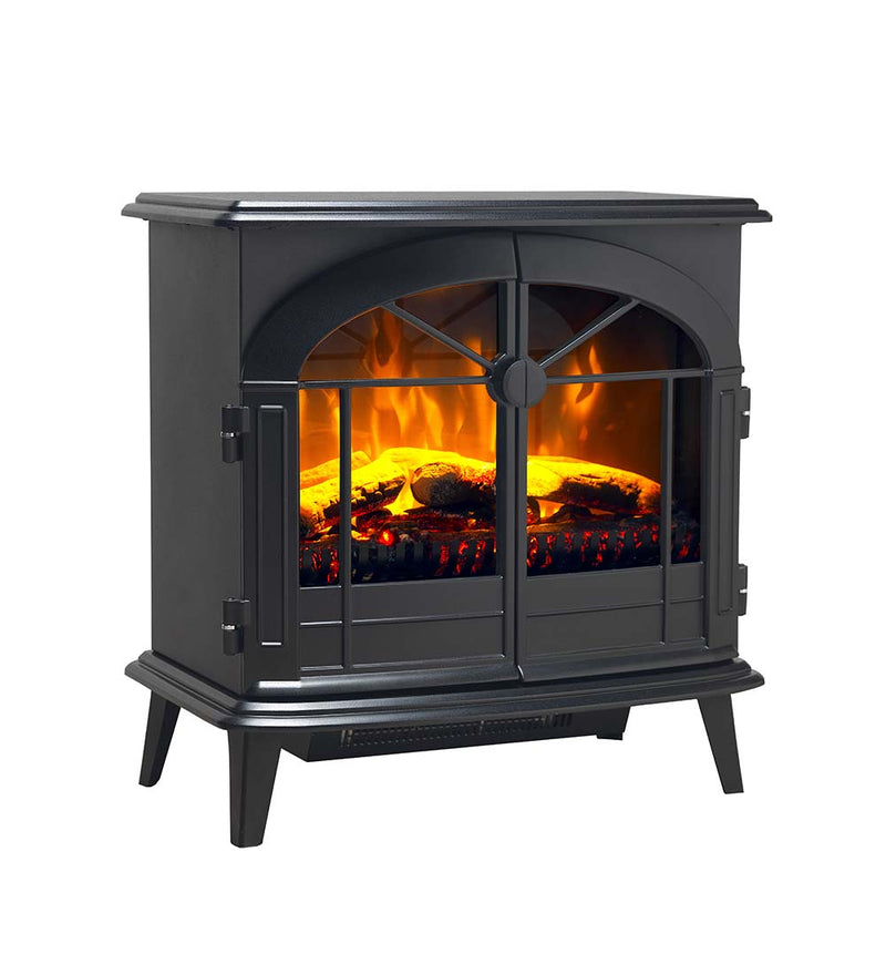 Load image into Gallery viewer, Dimplex Leckford Black Electric Stove standalone image