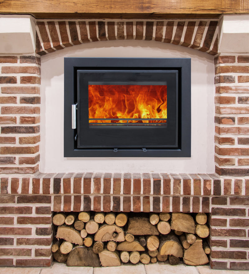 Load image into Gallery viewer, Woodford Lovell C500 Inset Wood Burning Stove living room