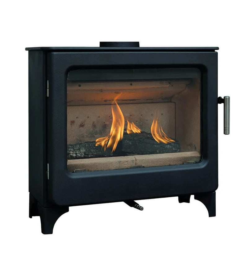 Load image into Gallery viewer, Mendip Ashcott Wide Wood Burning Ecodesign Stove side view
