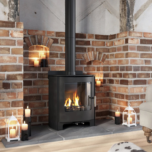 Mendip Churchill 5 Dual Control Wood Burning / Multifuel Ecodesign Convection Stove