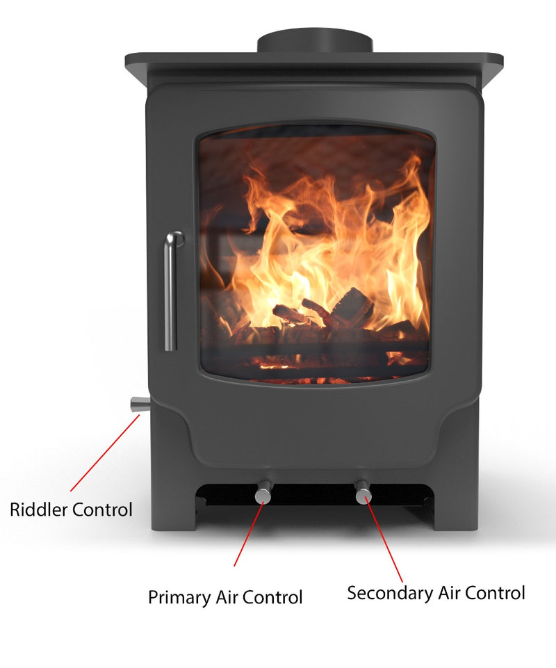 Load image into Gallery viewer, Saltfire Scout Wood Burning / Multifuel Ecodesign Stove control buttons