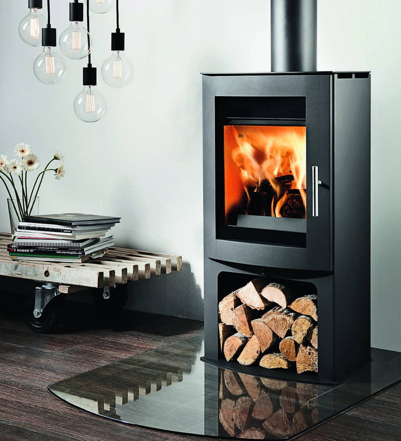 Load image into Gallery viewer, Westfire Uniq 45 Wood Burning Stove with logstore