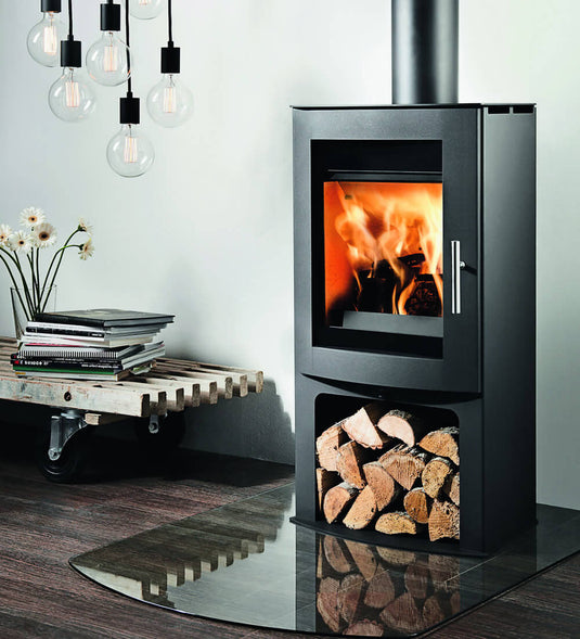 Westfire Uniq 45 Wood Burning Stove with logstore