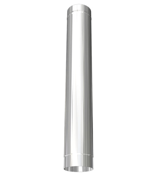 125mm Diameter - 1010mm Length - Stove Pipe - Stainless Steel