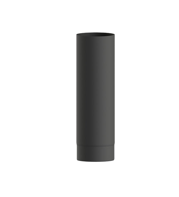 125mm Diameter - 500mm Length - Stove Pipe - Matt Black