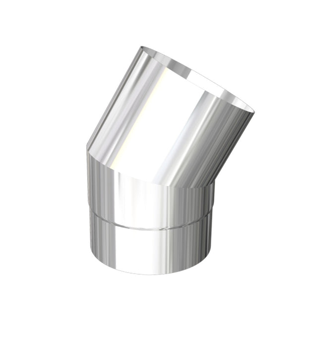 125mm Diameter - Stove Pipe 30 Degree Bend - Stainless Steel