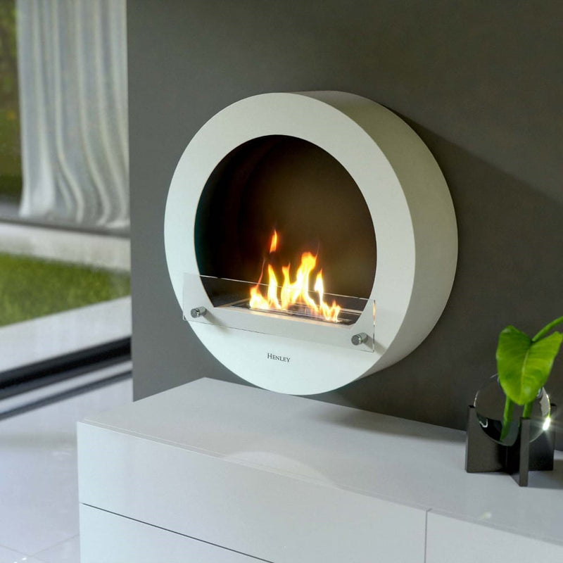 Load image into Gallery viewer, Henley Hamburg Wall Mounted Bioethanol Stove side view
