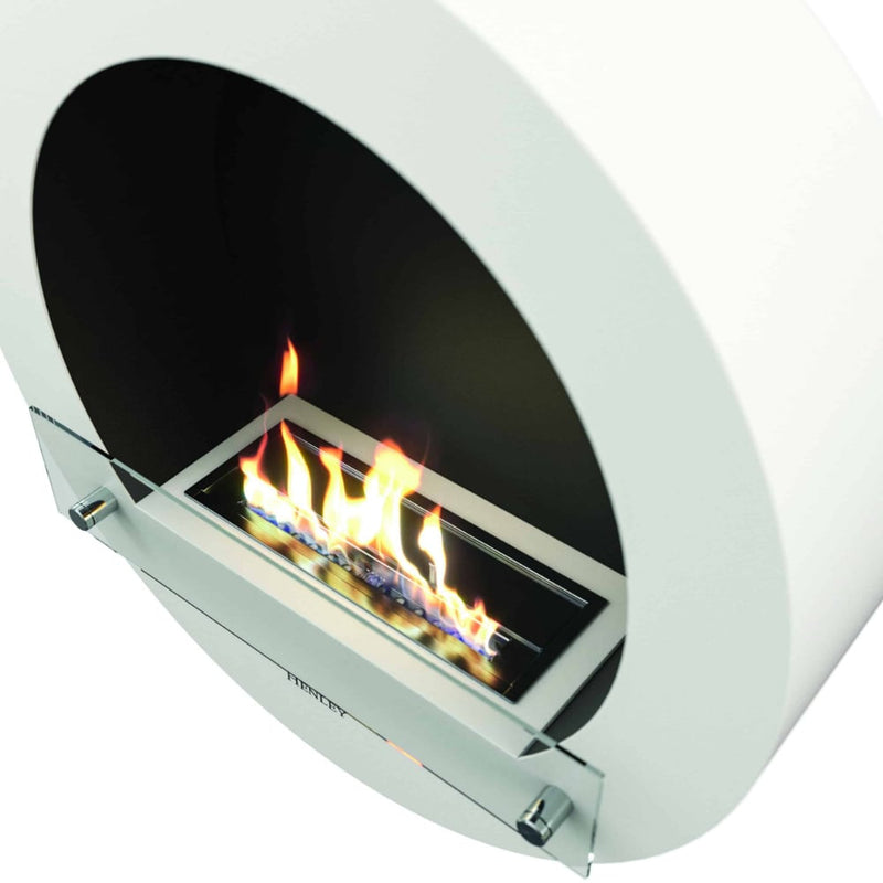 Load image into Gallery viewer, Henley Hamburg Wall Mounted Bioethanol Stove side view flame close up
