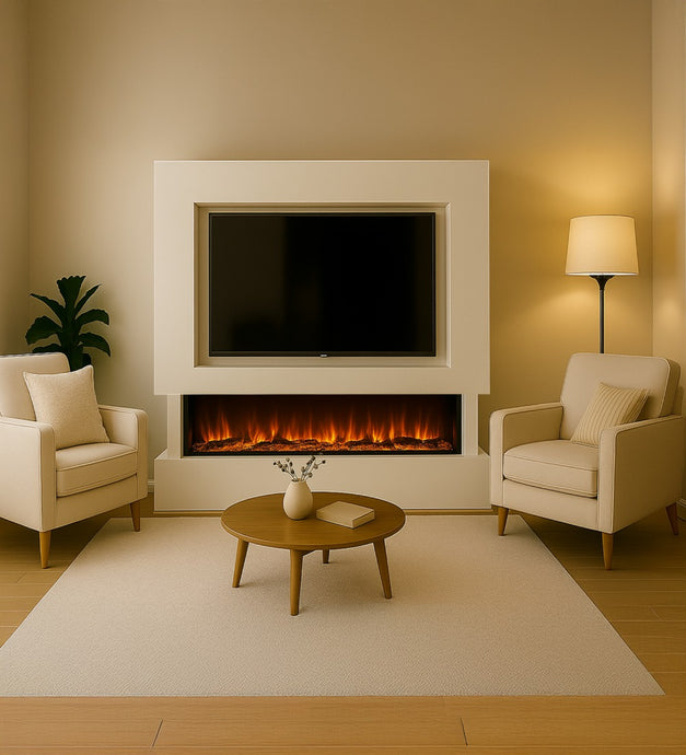 Hestia 1308 Electric Fire & Denver 1308 Media Wall Package
