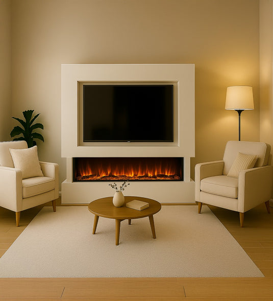 Hestia 1308 Electric Fire & Denver 1308 Media Wall Package
