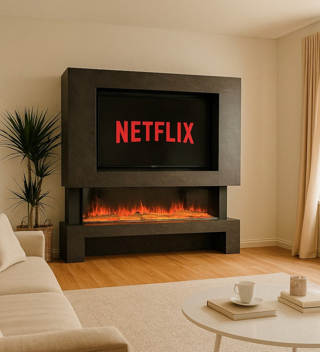 Hestia 1562 Electric Fire & Austin 1562 Media Wall Package