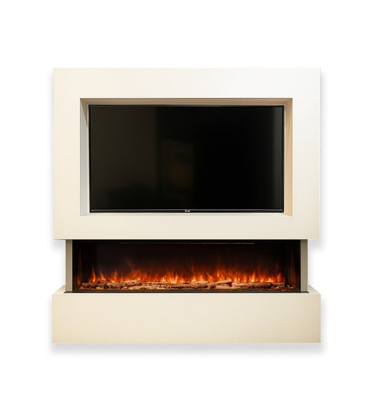 Hestia 1562 Electric Fire & Denver 1562 Media Wall Package front