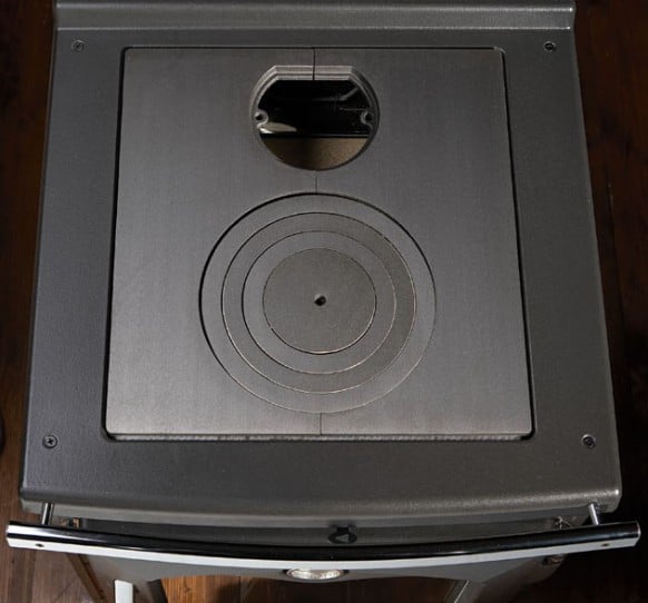 Load image into Gallery viewer, La Nordica Cucinotta Wood Burning Range Cooker top view
