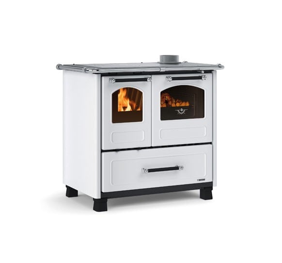 Load image into Gallery viewer, La Nordica Family 4.5 Wood Burning Range Cooker white

