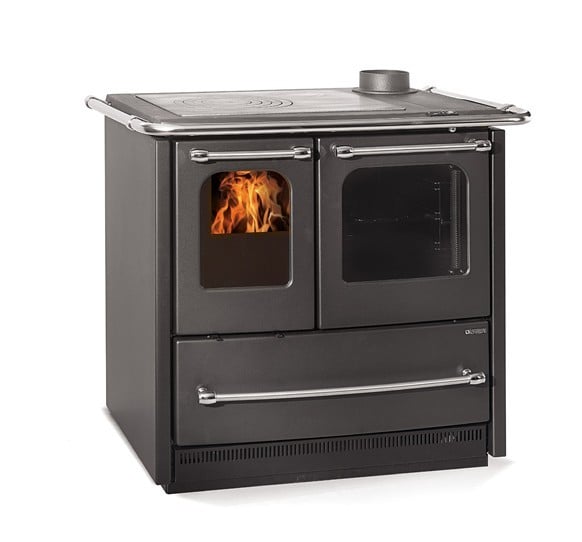 Load image into Gallery viewer, La Nordica Sovrana Easy Evo 2.0 Wood Burning Range Cooker anthracite colour
