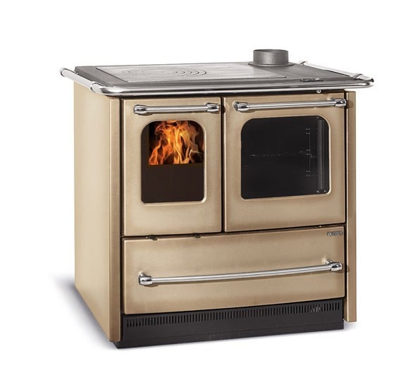 Load image into Gallery viewer, La Nordica Sovrana Easy Evo 2.0 Wood Burning Range Cooker cappuccino colour
