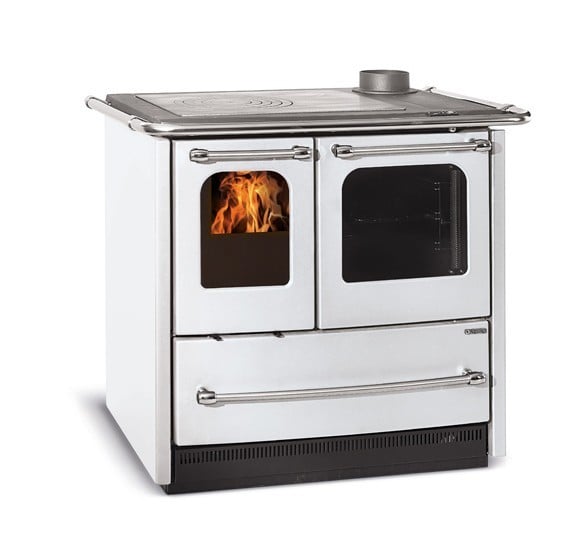 Load image into Gallery viewer, La Nordica Sovrana Easy Evo 2.0 Wood Burning Range Cooker white colour
