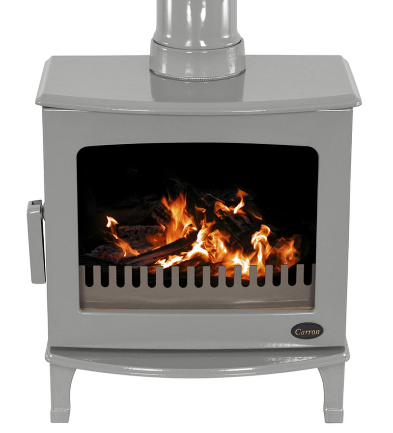 Load image into Gallery viewer, Carron 5Kw Ash Grey Enamel Wood Burning Ecodesign Stove
