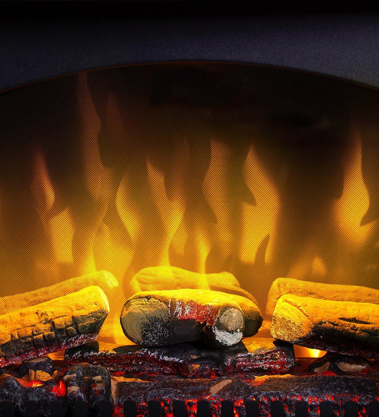 Dimplex Leckford Black Electric Stove log effect 