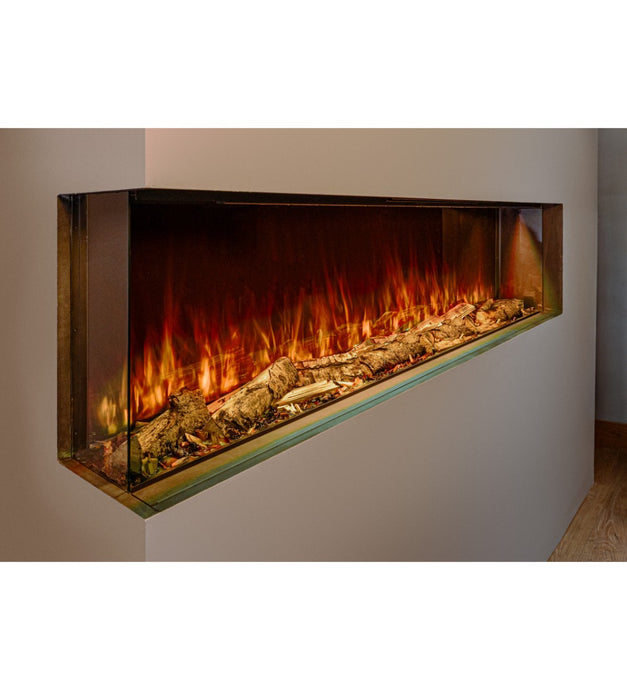 Hestia 1838 Electric Fire for Media Walls side view