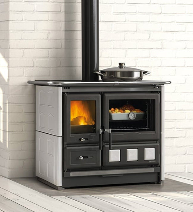 La Nordica Rosa XXL Majolica Wood Burning Range Cooker