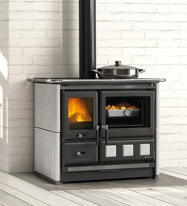 Load image into Gallery viewer, La Nordica Rosa XXL Majolica Wood Burning Range Cooker
