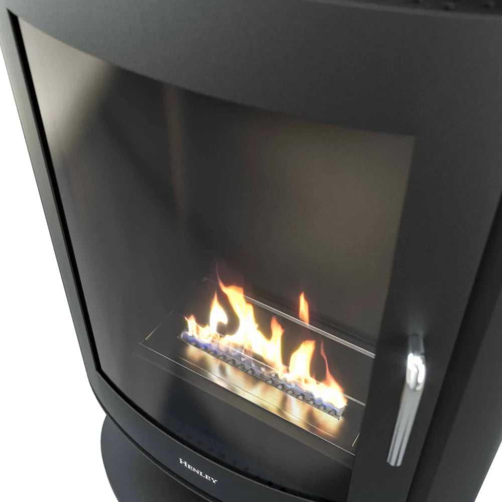 Henley Madrid Freestanding Bioethanol Stove flames