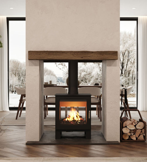 Mendip Woodland Double Sided Wood Burning Ecodesign Stove