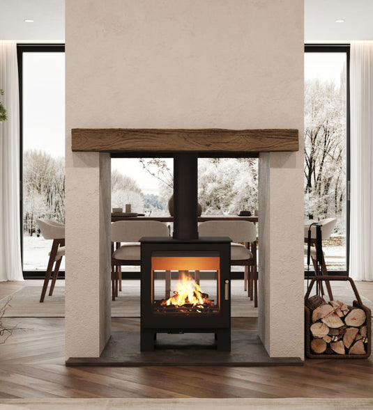 Mendip Woodland Double Sided Wood Burning Ecodesign Stove