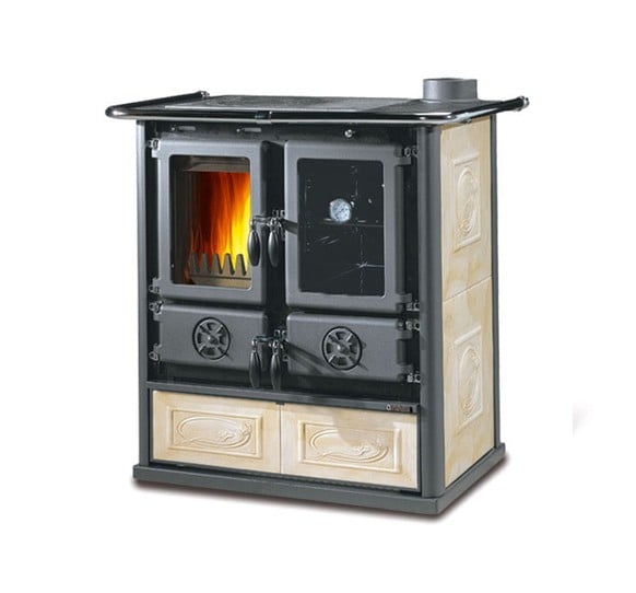 Load image into Gallery viewer, La Nordica Rosetta 5.0 Wood Burning Range Cooker in white
