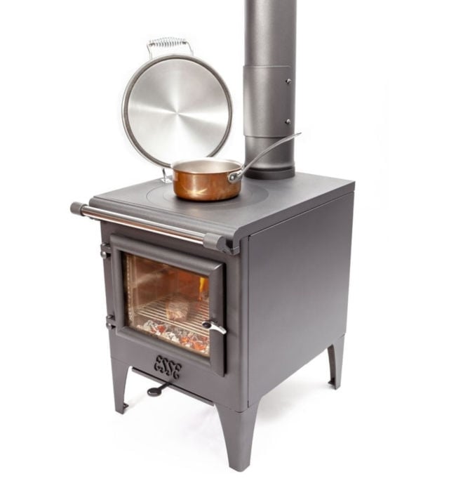 Load image into Gallery viewer, Esse Warmheart Wood Burning Eco Design Cook Stove side view
